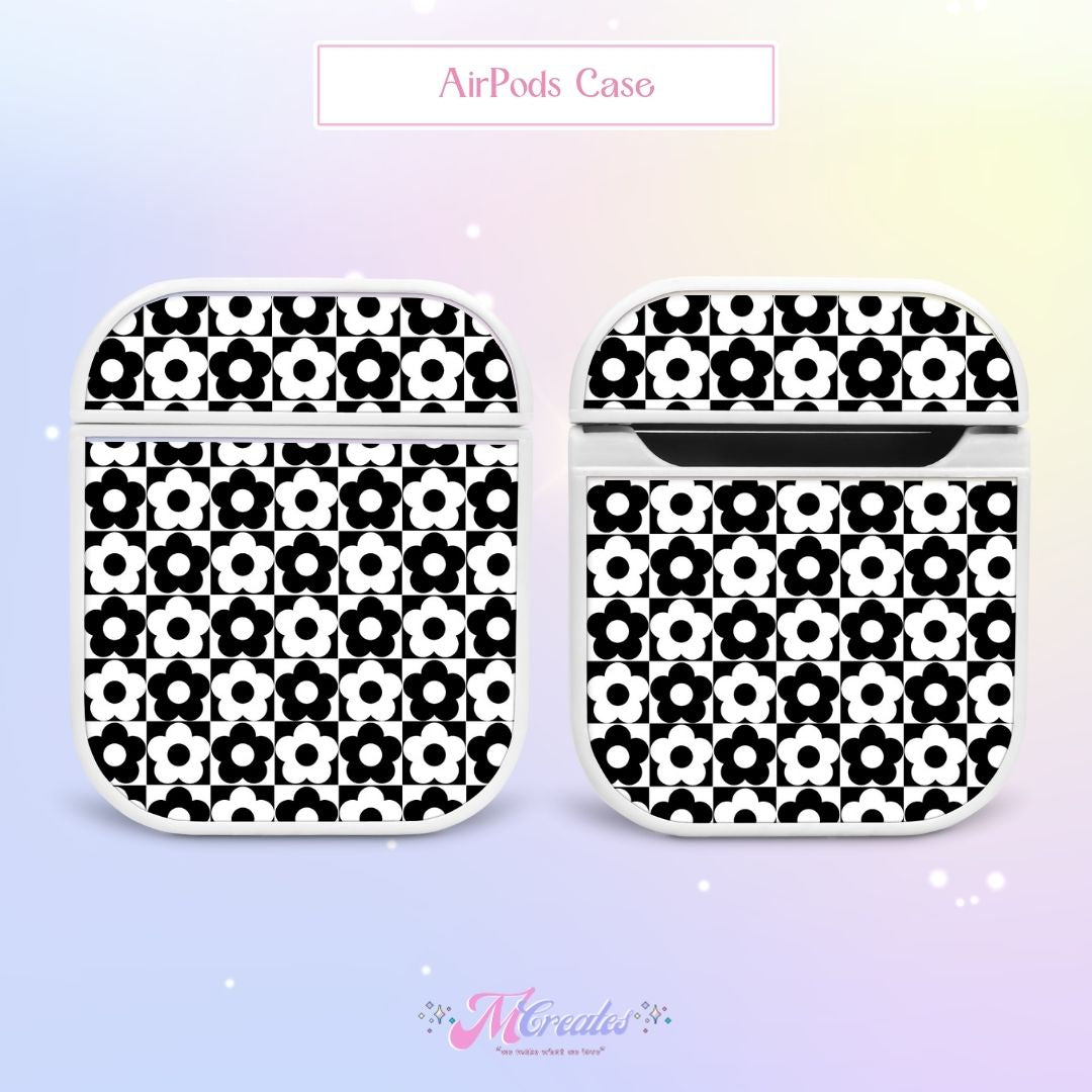 Flower Checkers AirPods Case