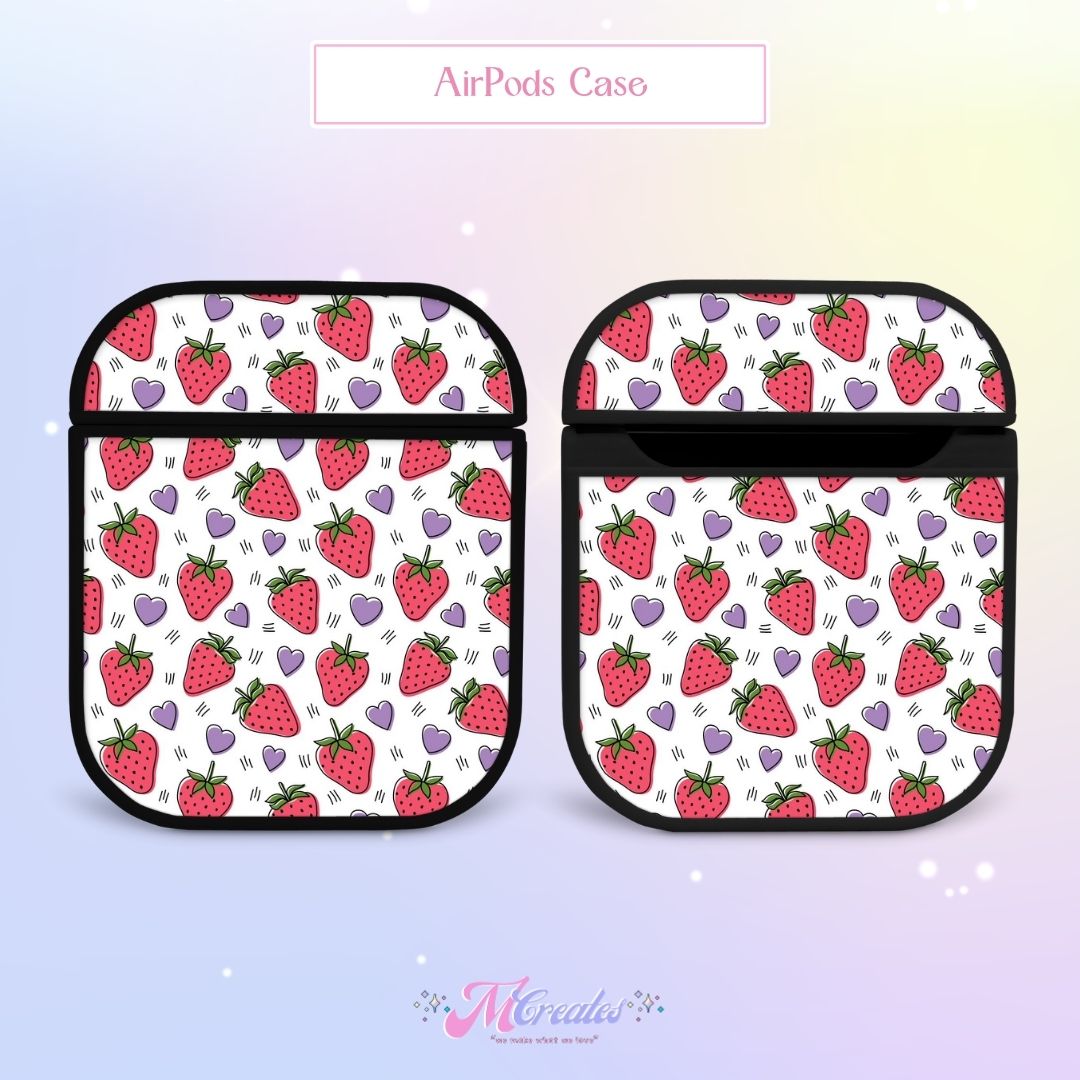 Cute Strawberries AirPods Case