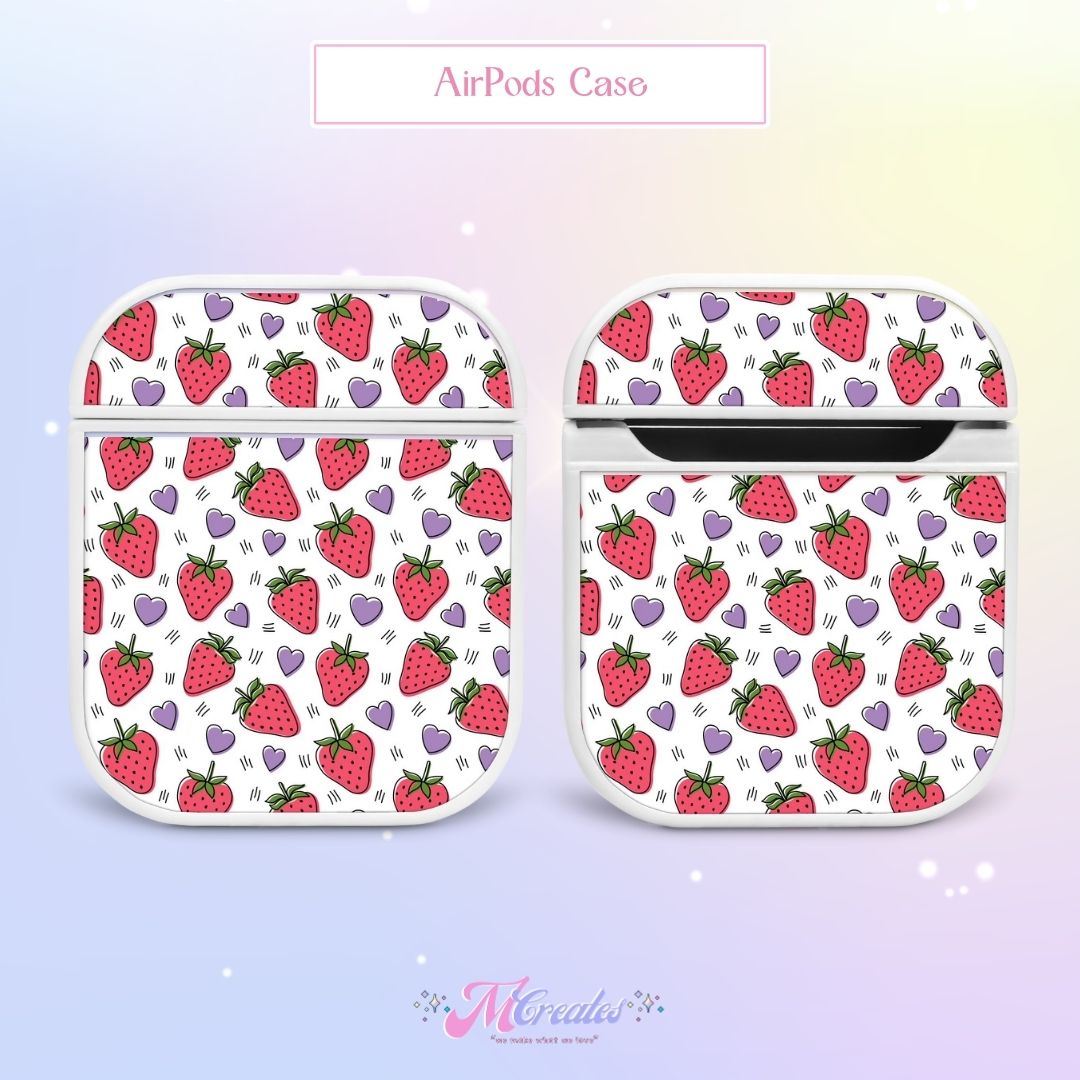 Cute Strawberries AirPods Case