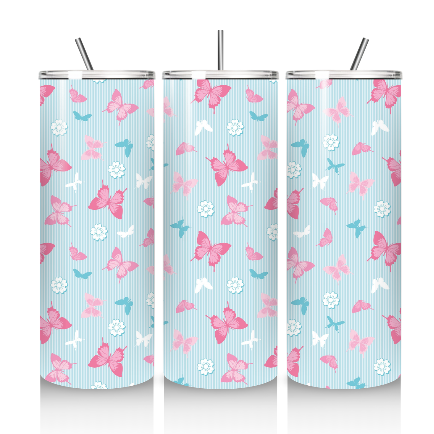 Blossom Flutter Skinny Tumbler