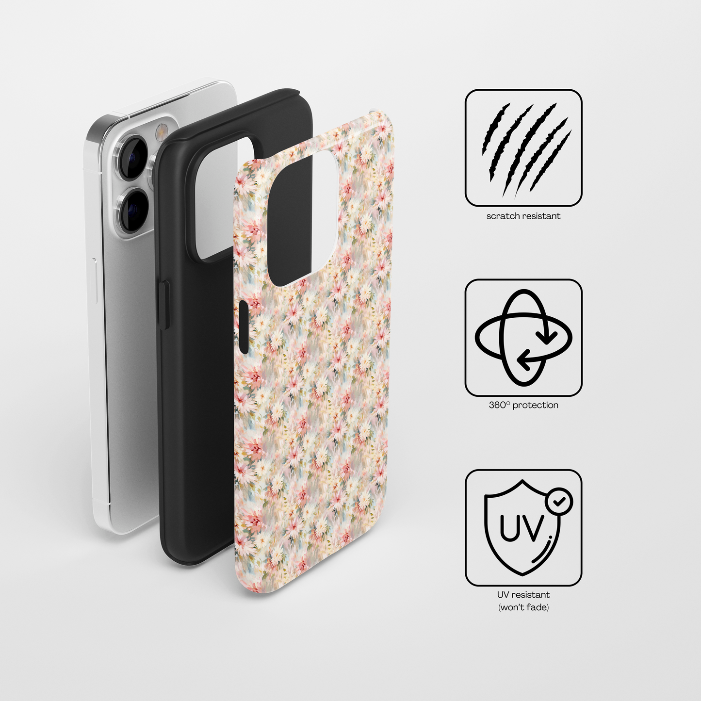 Delicate Blooms Tough Phone Case