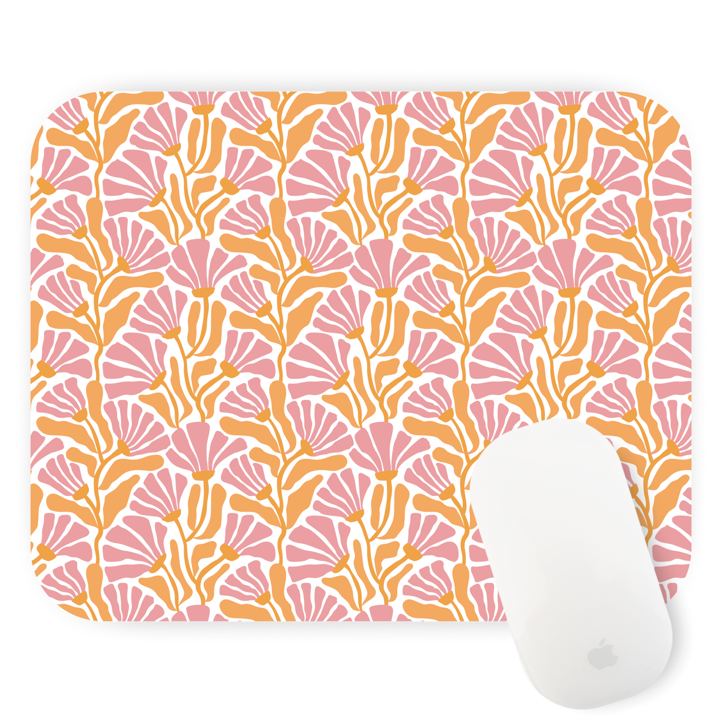 Groovy Floral Mouse Pad