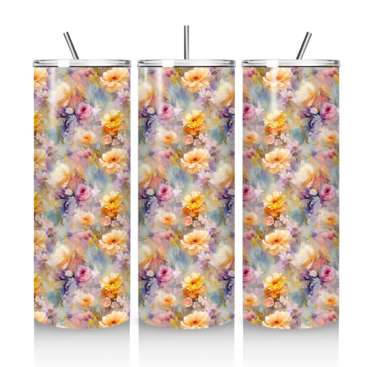 Sunny Blooms Skinny Tumbler