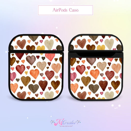 Painted Hearts AirPods Case