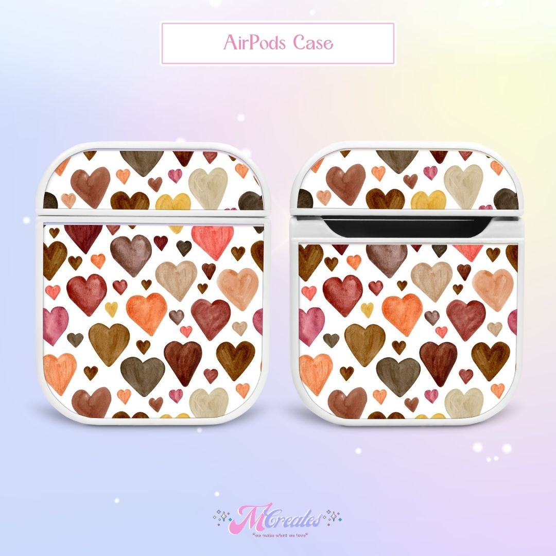 Painted Hearts AirPods Case