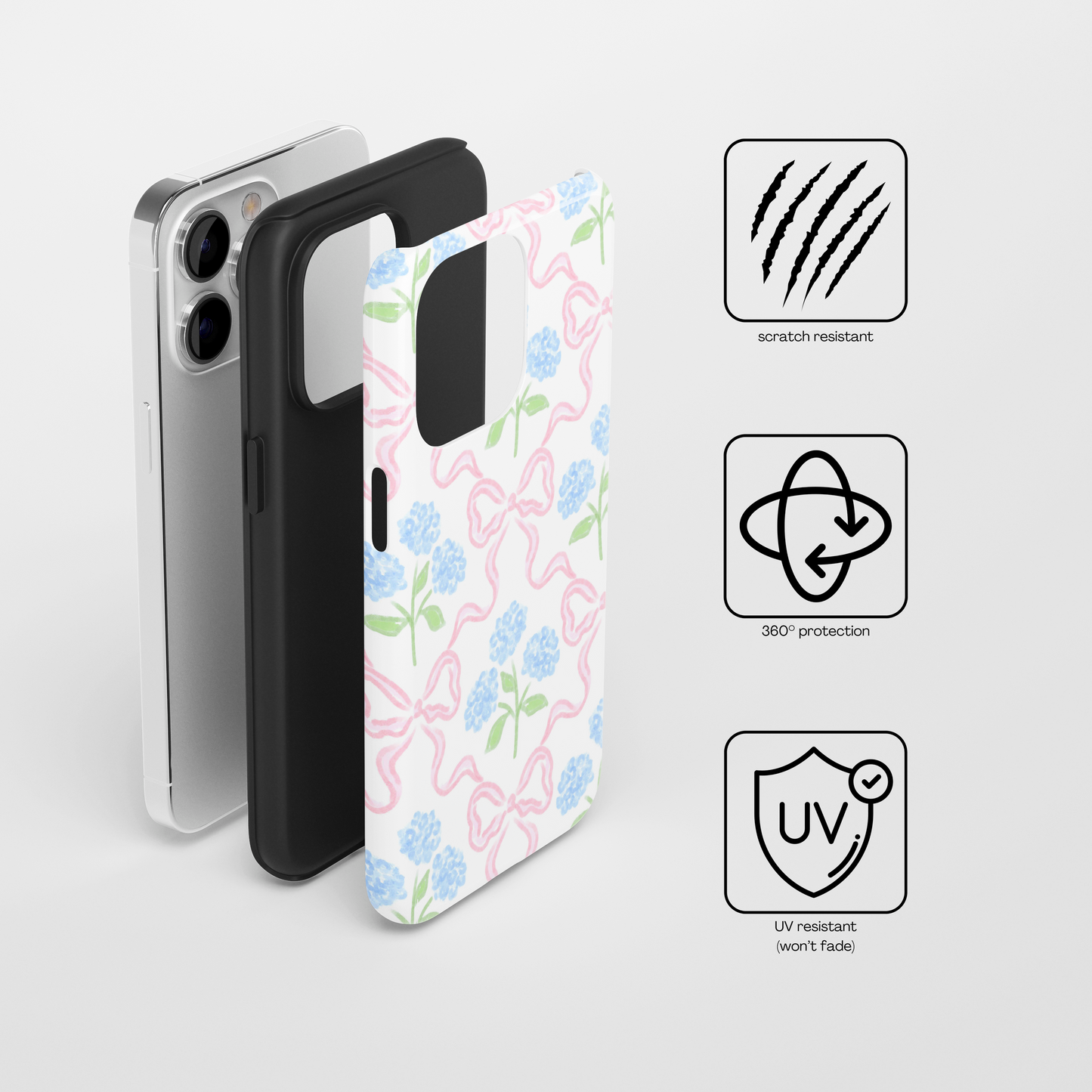 Coquette Hydrangea Tough Phone Case